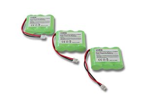 4251123989437 - Vhbw - 3x Akku 600mAh (36V) kompatibel mit schnurlos Festnetz Telefon Alcatel Altiset Comfort Daytona Easy Easy l Ersatz für C39453-Z5-C193