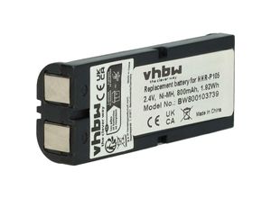 4251123989857 - Vhbw - NiMH Akku 800mAh (24V) kompatibel mit schnurlos Festnetz Telefon Panasonic KX-TCA14 KX-TG200ALB KX-TG200CB Ersatz für CPH-508 BBTG0658001