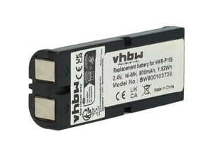 4251123989895 - vhbw NiMH Akku 800mAh (24V) kompatibel mit schnurlos Festnetz Telefon Panasonic KX-TG2424 KX-TG2431 KX-TG2432 Ersatz für CPH-508 BBTG0658001