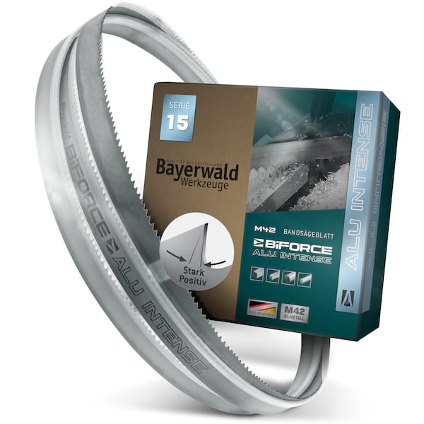 4251128753101 - Bayerwald M42 Bandsägeblatt BiFORCE BASE ALU INTENSE 1000 x 13 x 065 x 6 ZpZ
