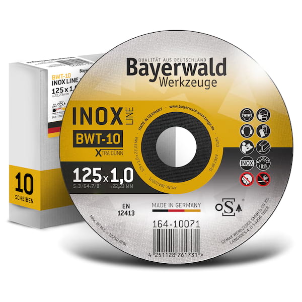 4251128761755 - Bayerwald BWT-10 Trennscheibe | Ø125 mm - 1 mm -  2223 mm | gerade