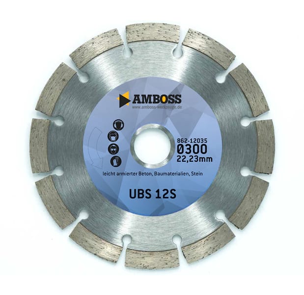 4251128780077 - Amboss UBS 12S Diamant Trennscheibe - 300 x 32 x 222