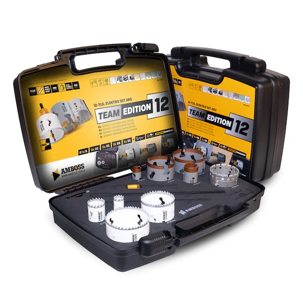 4251128783467 - AMBOSS Team Edition Rapid Change Lochsägen Set HM&M42 22-83mm + Schnellwechselaufnahme + Verlängerung
