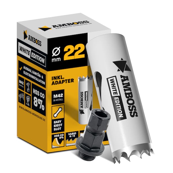 4251128787526 - HSS M42 Amboss Lochsäge Ø 22 mm (Amboss Rapid Change - ohne Aufnahme)