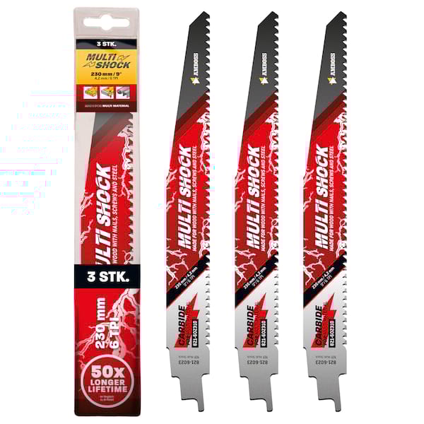 4251128792421 - 3x Amboss Multi Shock Säbelsägeblatt Länge 230 mm 6 ZpZ 4251128792421 - 3x Amboss Multi Shock Säbelsägeblatt Länge 230 mm 6 ZpZ
