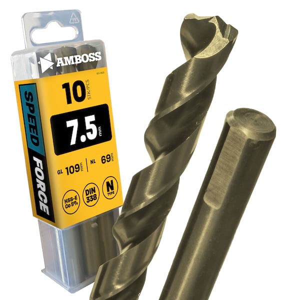 4251128794265 - 10 x HSS ECo SPEED Force Metallbohrer DIN 338 - Ø75 mm