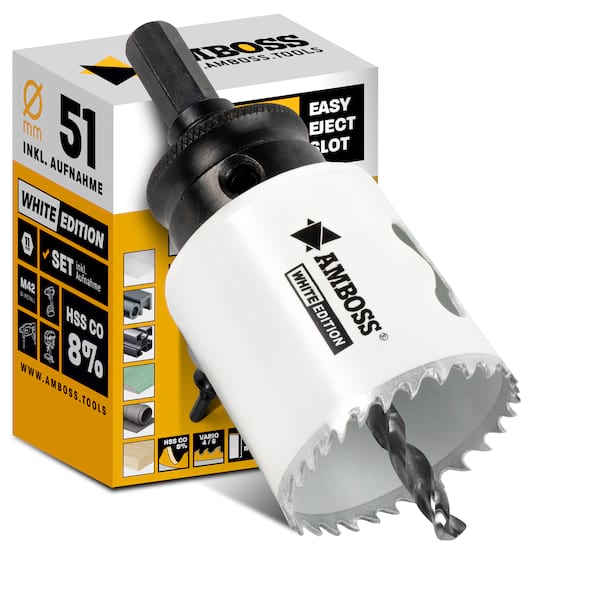 4251128795965 - AMBOSS M42 Bimetall Lochsäge 51mm + Aufnahme