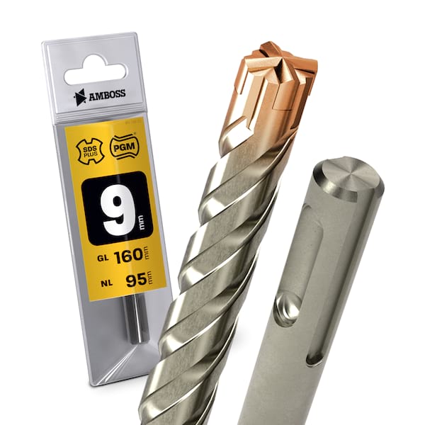 4251128797518 - 1x Bohrer SDS Plus Schaft - Ø9 mm - GL 160 mm