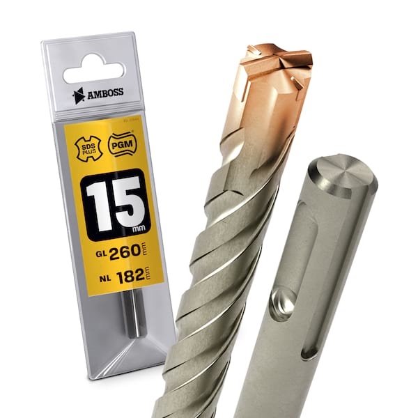 4251128797969 - 1x Bohrer SDS Plus Schaft - Ø15 mm - GL 260 mm