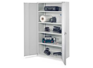 4251142217498 - Systeme Schwerlastschränke ohne Mitteltrennwand 1950x1000x600mm Modell 41 Vollblechtüren lichtgrau