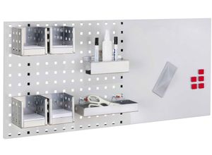 4251142224830 - Systeme LogoChart® Office Set #3 1x Lochplatte 1000x450mm 1x Zubehörsortiment 15-teilig Alufarben 4251142224830 - Systeme LogoChart® Office Set #3 1x Lochplatte 1000x450mm 1x Zubehörsortiment 15-teilig Alufarben