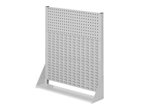 4251142229064 - Systeme ®RasterPlan Stellwände einseitig Größe #3 - 1x Lochplatte 2x Schlitzplatten Lichtgrau RAL 7035