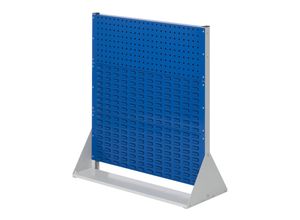 4251142229071 - Systeme ®RasterPlan Stellwände einseitig Größe #3 - 1x Lochplatte 2x Schlitzplatten Enzianblau RAL 5010