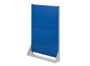 4251142229316 - Systeme ®RasterPlan Stellwände einseitig Größe #4 - 3x Lochplatten 1x Schlitzplatte Enzianblau RAL 5010