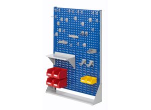 4251142229392 - Systeme ®RasterPlan Stellwände einseitig Größe #4 - 2x Lochplatten 2x Schlitzplatten 1x Zubehörsortiment 37-teilig Enzianblau RAL 5010