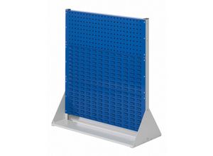 4251142229828 - Systeme ®RasterPlan Stellwände doppelseitig Größe #3 - 2x Lochplatten 4x Schlitzplatten Enzianblau RAL 5010