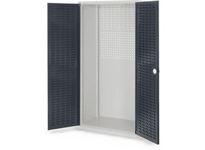 4251142237854 - ®RasterPlan Schubladenschränke 1950x1000x600mm Schlitzplattentüren Modell 20 anthrazitgrau