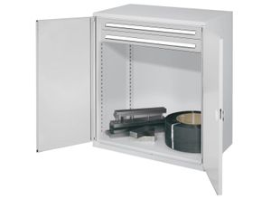 4251142238806 - Systeme Schwerlast-Beistellschränke ohne Mitteltrennwand 1110x1000x600mm Modell 64 Doppelwandtüren anthrazitgrau