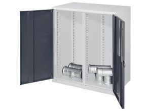 4251142239803 - Systeme Schwerlast-Beistellschränke mit Mitteltrennwand 1110x1000x600mm Vollblechtüren Modell 70 anthrazitgrau 4251142239803 - Systeme Schwerlast-Beistellschränke mit Mitteltrennwand 1110x1000x600mm Vollblechtüren Modell 70 anthrazitgrau