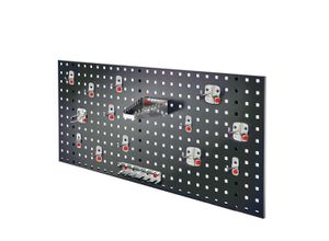 4251142242179 - Systeme ®RasterPlan by ABAX Einsteigerset #5 1x Lochplatte 1000x450mm 1x Werkzeughaltersortiment 15-teilig Anthrazitgrau RAL 7016