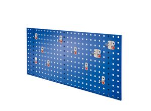 4251142242254 - Systeme ®RasterPlan by ABAX Einsteigerset #1 1x Lochplatte 1000x450mm 1x Werkzeughaltersortiment 10-teilig Enzianblau RAL 5010