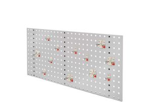 4251142242261 - Systeme ®RasterPlan by ABAX Einsteigerset #2 1x Lochplatte 1000x450mm 1x Werkzeughaltersortiment 12-teilig Anthrazitgrau RAL 7016