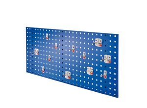 4251142242285 - Systeme ®RasterPlan by ABAX Einsteigerset #2 1x Lochplatte 1000x450mm 1x Werkzeughaltersortiment 12-teilig Enzianblau RAL 5010
