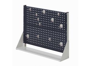 4251142242384 - Systeme ®RasterPlan Stellwände einseitig Größe #2 - 2x Lochplatten 1x Werkzeughaltersortiment 10-teilig Anthrazitgrau RAL 7016