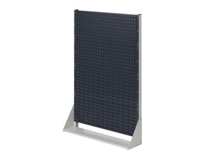 4251142242476 - Systeme ®RasterPlan Stellwände einseitig Größe #4 - 2x Lochplatten 2x Schlitzplatten Anthrazitgrau RAL 7035
