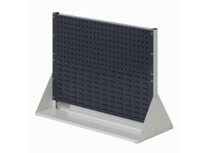 4251142242551 - Systeme ®RasterPlan Stellwände doppelseitig Größe #2 - 2x Lochplatten 2x Schlitzplatten Anthrazitgrau RAL 7016