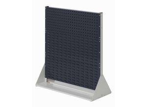 4251142242599 - Systeme ®RasterPlan Stellwände doppelseitig Größe #3 - 2x Lochplatten 4x Schlitzplatten Anthrazitgrau RAL 7036