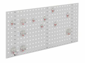 4251142243589 - Systeme ®RasterPlan Einsteigerset #2 1x Lochplatte 1000x450mm 1x Werkzeughaltersortiment 12-teilig Lichtgrau RAL 7035