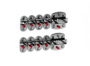 4251142243664 - Systeme ®RasterPlan Werkzeughaltersortiment 10-tlg Anthrazitgrau 4251142243664 - Systeme ®RasterPlan Werkzeughaltersortiment 10-tlg Anthrazitgrau