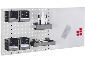 4251142244357 - Systeme LogoChart® Office Set #3 1x Lochplatte 1000x450mm 1x Zubehörsortiment 15-teilig Anthrazitgrau RAL 7016 4251142244357 - Systeme LogoChart® Office Set #3 1x Lochplatte 1000x450mm 1x Zubehörsortiment 15-teilig Anthrazitgrau RAL 7016