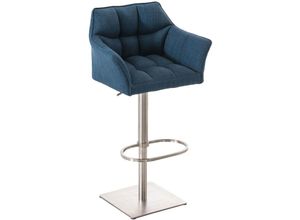 4251152687090 - - Barhocker Damaso Stoff blau edelstahl