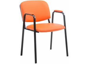 4251152699338 - - Besucherstuhl Ken Pro Kunstleder orange