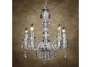 4251155529274 - Luxpro - Kronleuchter Elegance 56 x ø 52 cm Kristall Chrom Silber