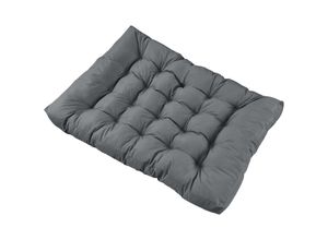 4251155572867 - [encasa] - Sitzkissen für Palettenmöbel Comfy 80x120x12 cm Hellgrau Hellgrau