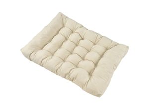 4251155572898 - [encasa] - Sitzkissen für Palettenmöbel Comfy 80x120x12 cm Beige Beige