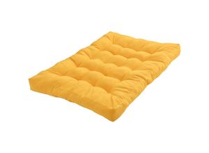 4251155587793 - [encasa] - Sitzkissen für Palettenmöbel Comfy 80x120x12 cm Senfgelb encasa - Gelb