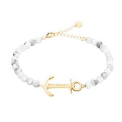 4251158738918 - Damen Armband Anchor Spirit Marble vergoldet