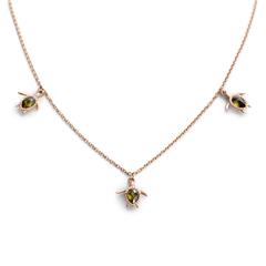 4251158780627 - Turtle Kette für Damen aus Edelstahl Zirkonia IP Rosé