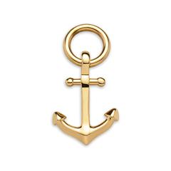 4251158784267 - Charm Anhänger Anchor aus recyceltem Edelstahl gold