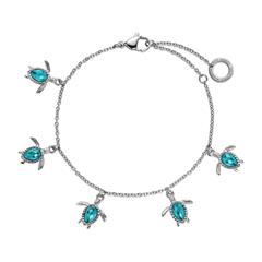 4251158797557 - Armband Turtle für Damen aus Edelstahl mit Zirkonia