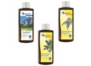 4251169401009 - Saunaaufguss Vorteilspack 3er Alpenkräuter Saunamed Eukalyptus je 190ml - Spitzner