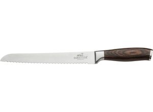 4251170701686 - Brotmesser SABATIER INTERNATIONAL Kochmesser Gr Gesamtlänge 34 cm Klingenlänge 22 cm braun Brotmesser rostfreier Klingenstahl geschmiedete Messerklinge