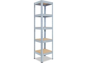 4251172217680 - Shelfplaza - profi 200x30x30cm Schwerlastregal verzinkt   Metallregal 5 Böden mit je 200kg Tragkraft als Kellerregal Garagenregal Werkstattregal &