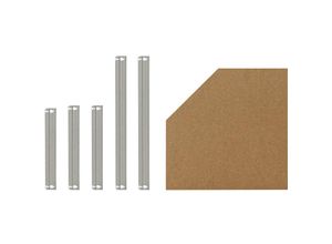 4251172219974 - Shelfplaza - home 70x45cm Komplettes Fachboden-Set für Eckregal-Schwerlastregale in verzinkt   HDF-Fachboden   zusätzliche Fachböden Eckregale