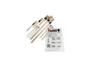 4251174112259 - Beast - Pinsel Set 11tlg Flachpinsel Rundpinsel Heizkörperpinsel Maler Abdeckfolie