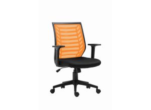 4251179915497 - FEMO höhenverstellbarer Drehstuhl FM-2507 Mesh schwarz orange